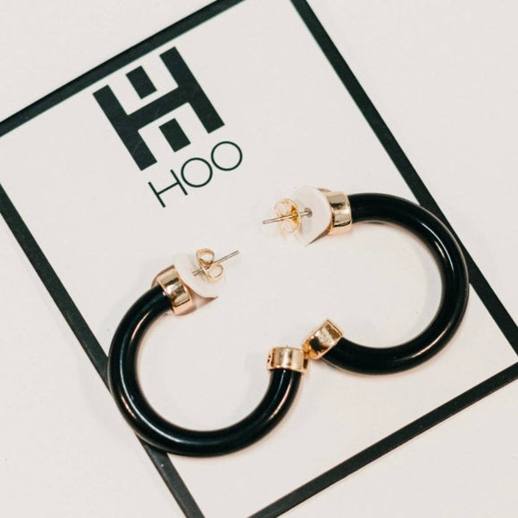 Black Mini Hoo Hoops