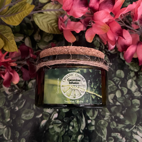 Cucumber Infusion Organic 4 oz Jar Candle by Classic Farmhouse Candles