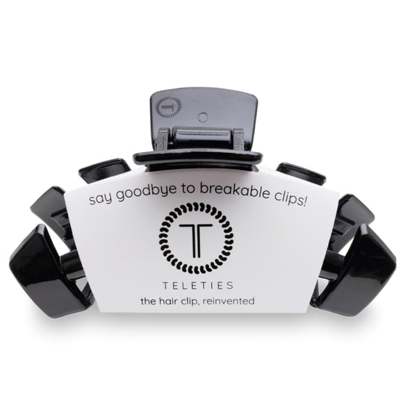 TELETIES Large Hair Clip ~ Jet Black
