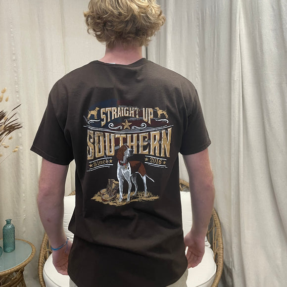 Dog and Boots Tee by Straight Up Southern