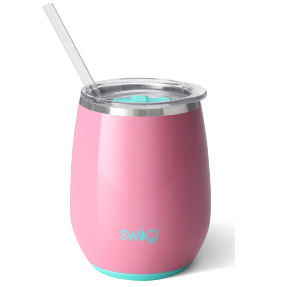 Peony 14oz Stemless Wine Cup by Swig