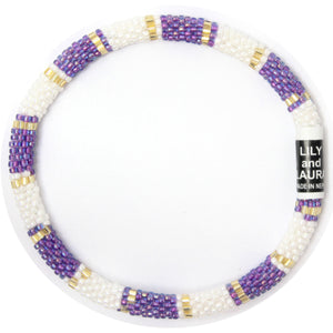 Preppy Purple Anklet by LILY and LAURA