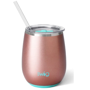 Rose Gold 14oz Stemless Wine Cup by Swig