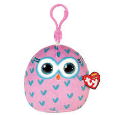 TY Squish a Boos - Winks the Owl Clip