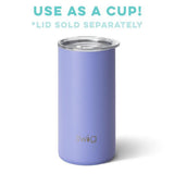 Matte Hydrangea Skinny Can Cooler (12oz) by Swig