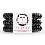 TELETIES Small Hair Ties ~ Jet Black