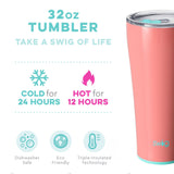 Peony 32oz Tumbler by Swig