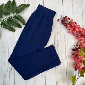 Navy Capri Plus Size Leggings by NIKIBIKI