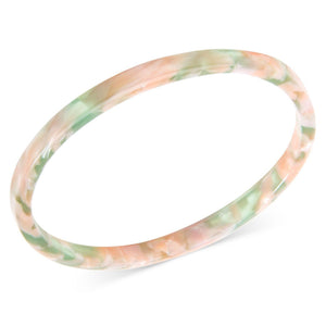 Pink Thin Tortoise Bangle Bracelet by ZENZII