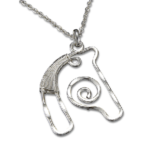 Silver Horse Necklace by Anju