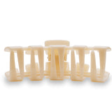 Classic Almond Beige Large Hair Clip by TELETIES