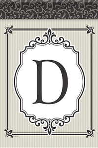 Flag Trendz Timeless Details Monogram "D" Garden Flag by Carson