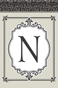 Flag Trendz Timeless Details Monogram "N" Garden Flag by Carson