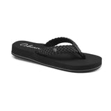 The Braided Bounce Black Sandal by Cobian