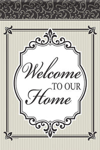 FlagTrendz "Welcome to Our Home Timeless" House Flag by Carson