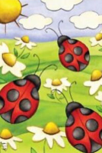 "Springtime Ladybugs" House Flag by Briarwood Lane