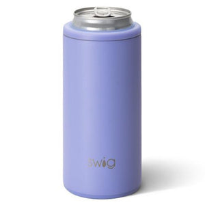 Matte Hydrangea Skinny Can Cooler (12oz) by Swig