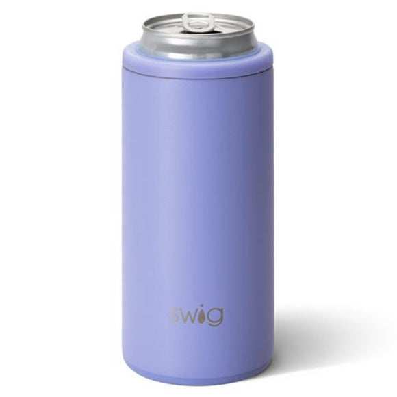 Matte Hydrangea Skinny Can Cooler (12oz) by Swig
