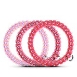 TELETIES Small Hair Ties ~ Think Pink