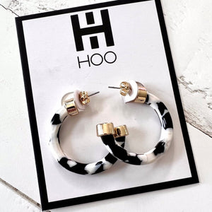 Black & White Mini Hoo Hoops