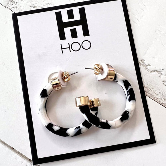 Black & White Mini Hoo Hoops