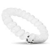 TELETIES Large Hair Ties ~ Coconut White
