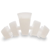 Classic Coconut White Large Hair Clip by TELETIES